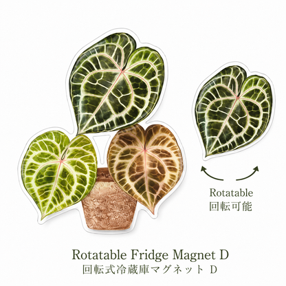 FridgeMuse Botanical Collection Rotatable Refrigerator Magnet