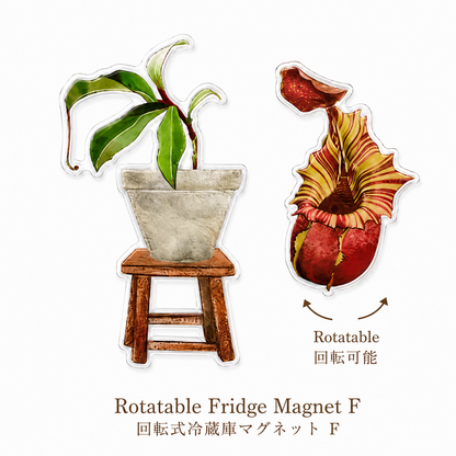 FridgeMuse Botanical Collection Rotatable Refrigerator Magnet